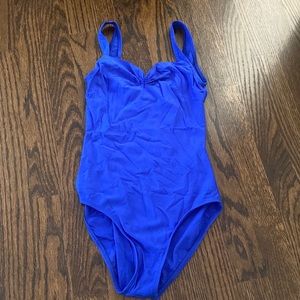 Wear Moi blue leotard